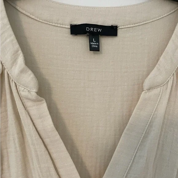 Anthropologie DREW Midi High/Low Tank Dress, Cream Size - Picture 4 of 6